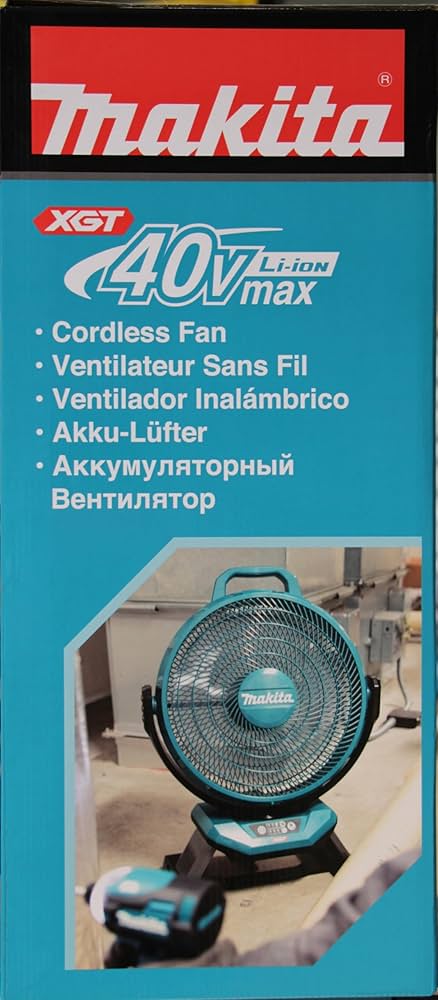 Makita マキタ 扇風機 CF002GZ 40Vmax 充電式産業扇 Amazon.co.jp: マキタ(Makita) 充電式産業扇（青） 40Vmax 本体